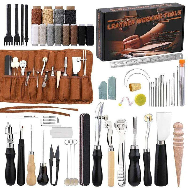 Ultimate Leather Crafting Toolkit - Essential Supplies for DIY Enthusiasts