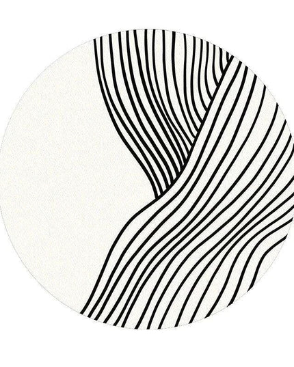 Luxurious Circular Floor Rug with High Absorbency, Tailored Sizes for Versatile Use