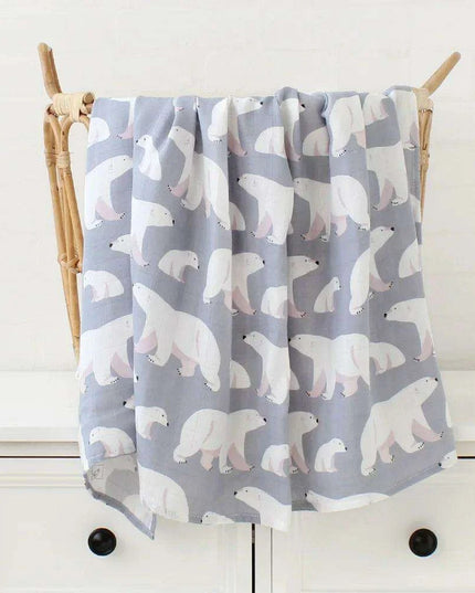 Luxuriously Soft Organic Bamboo Cotton Swaddle Blanket for Infants