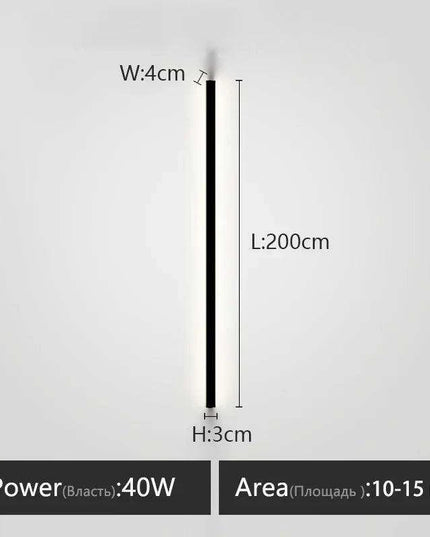 Sleek Scandinavian LED Wall Sconce with Customizable Lighting Options