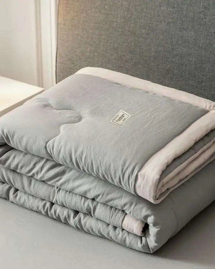 Japanese Minimalist Cotton Comforter for Cozy Cool Nights