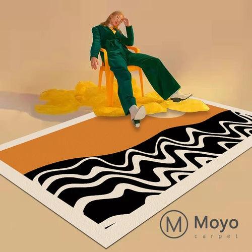 Chic Nordic-Inspired Eco-Friendly Rug Collection for Stylish Home Interiors - Customizable Sizes Available