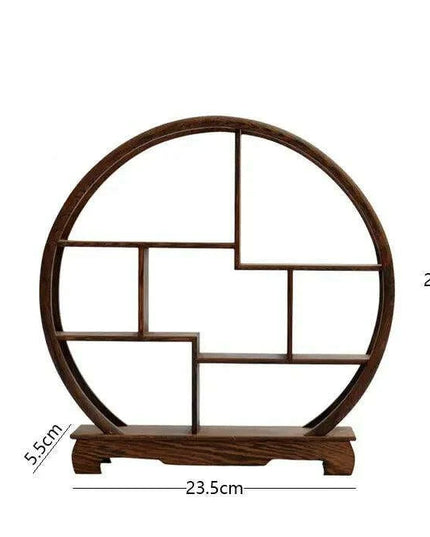 Handcrafted Wooden Display Stand for the Traditional Kung Fu Tea Ceremony