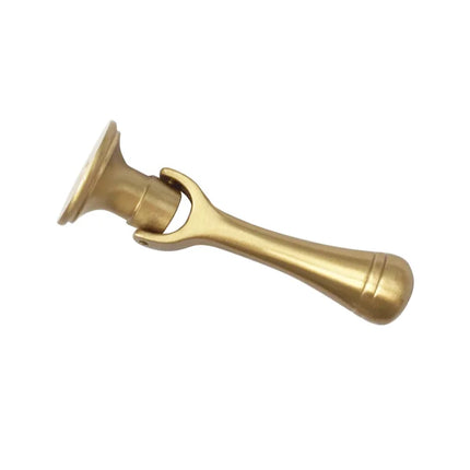 Solid Brass Cabinet Knob & Handle — Gold Single-Hole Furniture Pull
