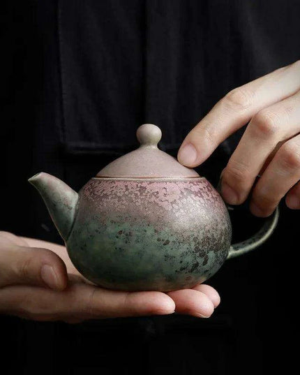 Artisan Rustic Clay Teapot for Authentic Kung Fu Tea Brewing