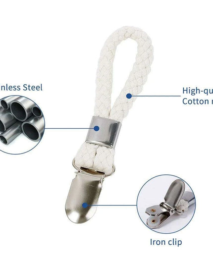 Cotton Loop Kitchen Towel Clip Hanger Set for Efficient Towel Storage and Organization