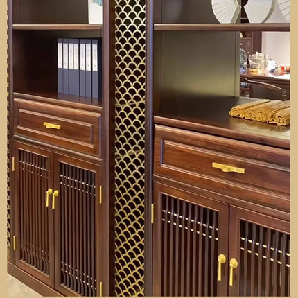 Solid Brass Cabinet Pull — Minimalist Handle for Wardrobes, Kitchens & Wine Cabinets