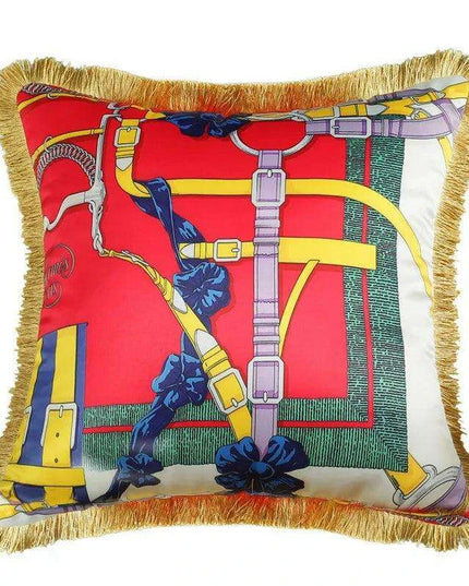 Retro Chic Lumbar Cushion Cover for Elegant Home Styling