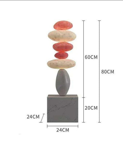Serenity Stone 80CM Art Sculpture for Harmonious Indoor Atmosphere
