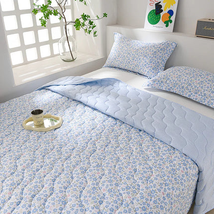 Breathable Quilted Summer Blanket Cooling Skin-friendly Comforter Soft Lightweight Quilt Well-vetilated Single Double Duvet Set breathable-quilted-summer-blanket-cooling-skin-friendly-comforter-soft-lightweight-quilt-well-vetilated-single-double-duvet-set-1