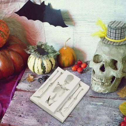 Creepy Creative Skeleton Silicone Mold for Baking and Crafting Adventures