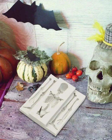 Creepy Creative Skeleton Silicone Mold for Baking and Crafting Adventures
