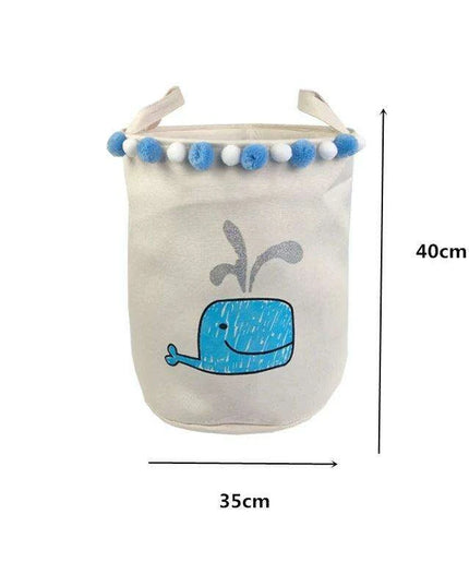 Chic Collapsible Canvas Storage Bin for Kids