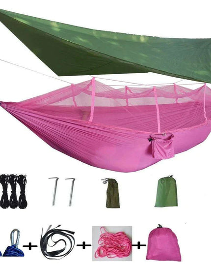 Ultimate Adventure Hammock: Weatherproof with Mosquito Net and Canopy Protection
