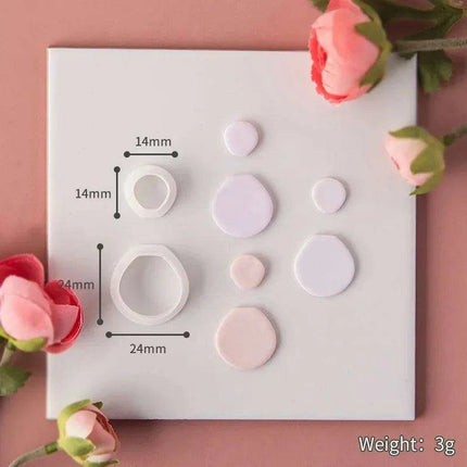 Geometric Elegance Polymer Clay Cutting Tools - Essential for Creative Makers