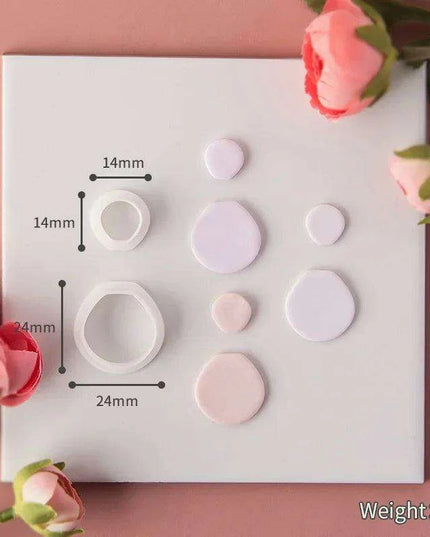 Geometric Elegance Polymer Clay Cutting Tools - Essential for Creative Makers