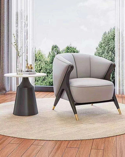 Chic Scandinavian Velvet Lounge Chair - Perfect for Stylish Living Areas