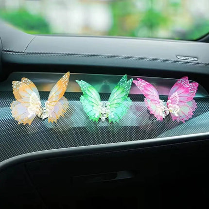 Moving Butterfly Car Dashboard Decor Car Center Console Air Outlet Dec
