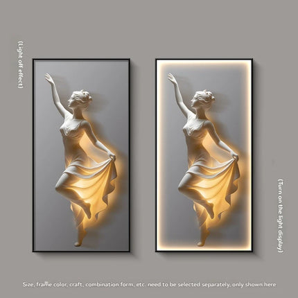 Modern Light Luxury Entrance Door Decoration Painting, Simple Abstract