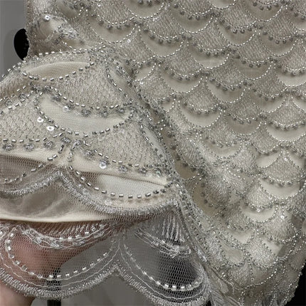 Double-Sided Beaded Sequined Chiffon Tank Top