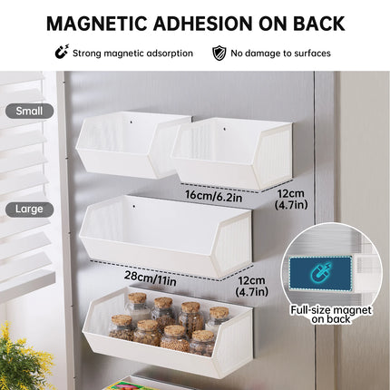 Wochuangsi Magnetic Kitchen Storage Rack - No Drilling, Gap Hanging Ba