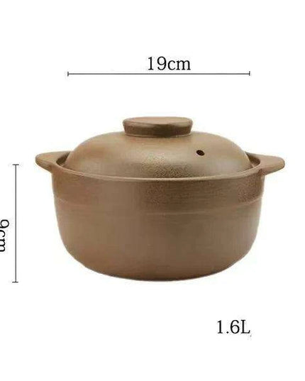 Premium Unglazed High-Temperature Clay Casserole Pot