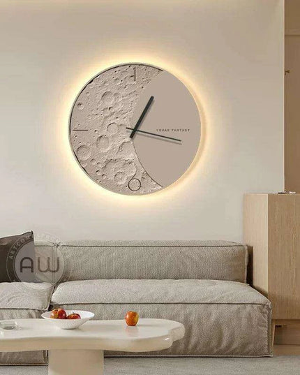 Celestial Glow Wall Clock - A Stunning Decorative Timepiece for Your Home and Dining Areas