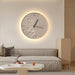 Lunar Glow Luminous Wall Clock - Stylish Silent Timepiece for Home and Restaurant