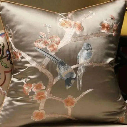 45x45/50x35cm Chinese Traditional Embroidered Bird Cushion Cover
