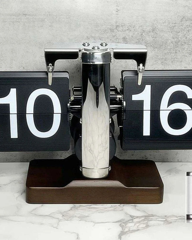Chic Modern Flip Clock with Retro Charm - Ideal for Home and Office Decor