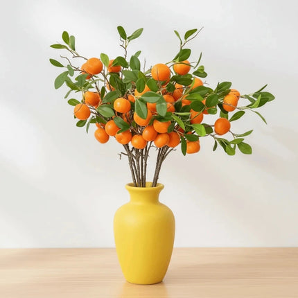 Flowers Bin Lifelike Artificial Orange Branch - Realistic Faux Plant