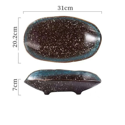 Chic High-Legged Ceramic Serving Bowl for Contemporary Dining Style