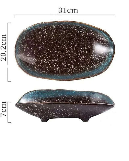 Chic High-Legged Ceramic Serving Bowl for Contemporary Dining Style