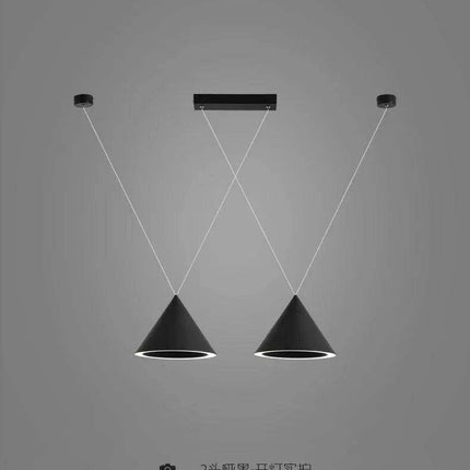 Sleek Customizable LED Pendant Light Set for Modern Kitchens and Dining Areas - Remote Control Dimming - Durable Metal Design - Easy Installation