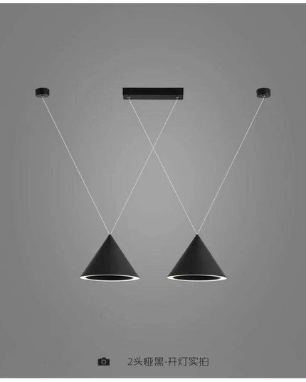 Sleek Customizable LED Pendant Light Set for Modern Kitchens and Dining Areas - Remote Control Dimming - Durable Metal Design - Easy Installation