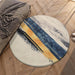 Luxurious Round Plush Polyester Area Rug for Sophisticated Home Decor