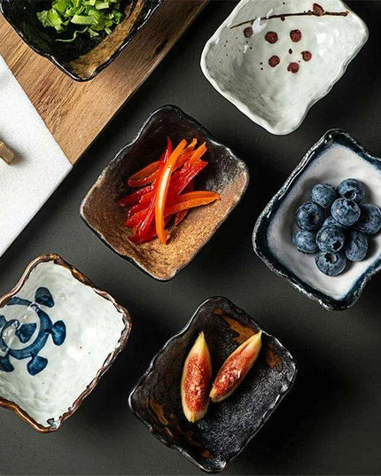 Elegant Artisan Japanese Ceramic Appetizer Plates: Elevate Your Dining Aesthetic with Unique Tableware