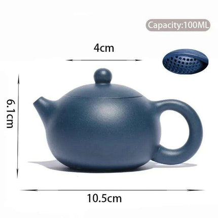 Elegant Yixing Purple Clay Teapot – 100ml with Unique Ball Filter for Authentic Zisha Tea Experience