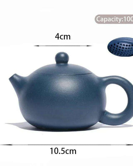 Elegant Yixing Purple Clay Teapot – 100ml with Unique Ball Filter for Authentic Zisha Tea Experience
