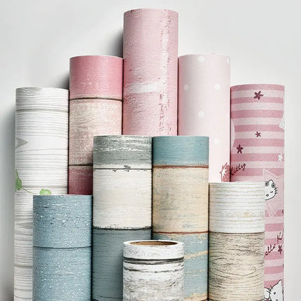 BoHa Waterproof Wood Pattern Wall Sticker - Self-Adhesive PVC Wallpape