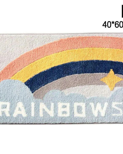 Colorful Comfort Plush Bath Mat - Soft Absorbent Rug