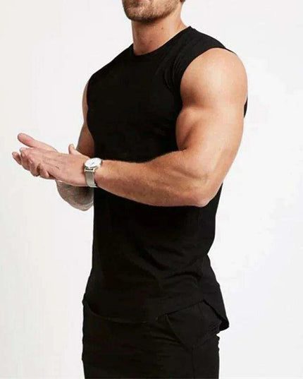 Men's Bodybuilding Sleeveless Workout Tank Top for Fitness and Sports