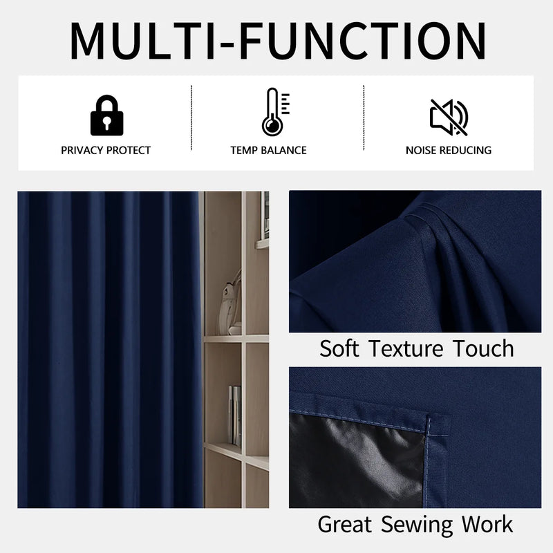 100% Blackout Curtains – Thermal Insulated, Waterproof, Custom Size