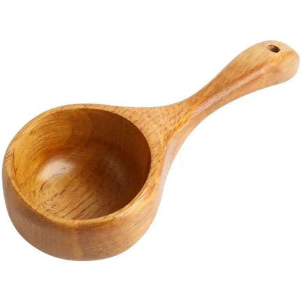 Vintage-Inspired Handmade Wooden Soup Spoon for Elegant Dining