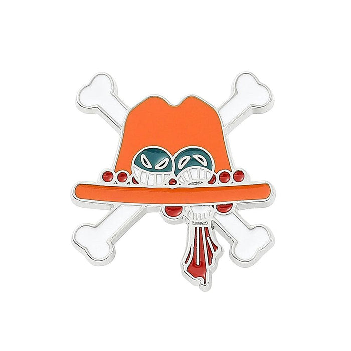 One Piece Anime Character Enamel Pin Set - Stylish Anime Jewelry Collection