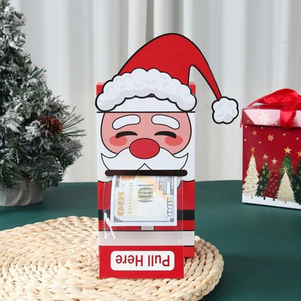 Christmas Money Pull Gift Boxes, Santa & Snowman, Set of 2