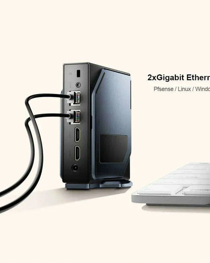 Ultimate Intel Alder Lake Mini PC: Dual SSD Storage, 4K Visuals, Windows 11 & Custom RGB Lighting