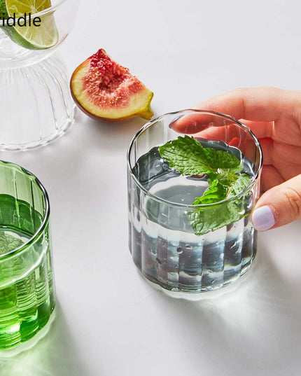 Vibrant Heat-Resistant Glass Mug Collection - Set of 6 Stylish Cups for Every Occasion