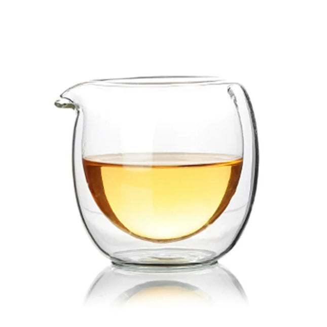 Double Wall Glass Tea Pitcher — Gongdao Fair Cup | 100–300ml