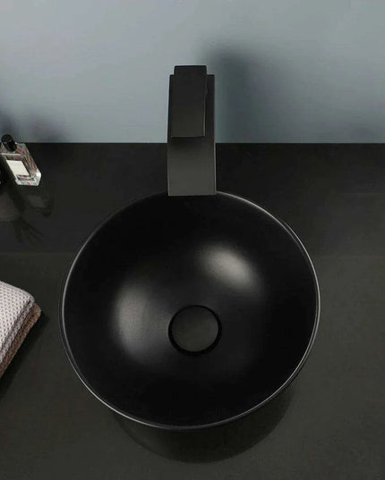 Artisan Hand-Painted Tempered Glass Sink Ensemble with Modern Chrome Faucet